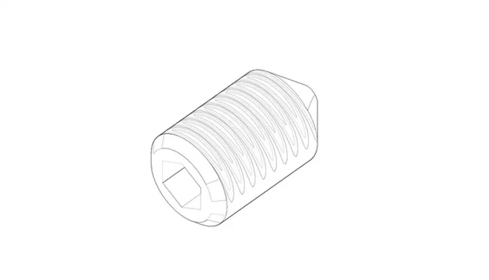 DORNBRACHT Befestigung Gewindestift ERSATZTEILE 093111144 M6 x 10 mm, 09311114490 Galeriebild 1